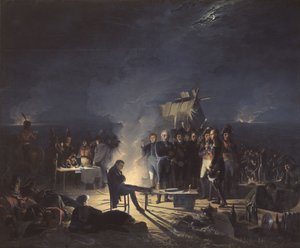 Il bivacco di Napoleone sul campo di battaglia di Wagram nella notte tra il 5 e il 6 luglio 1809