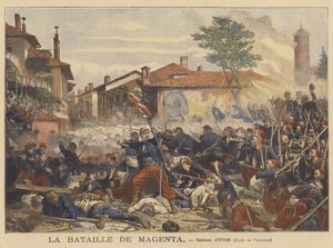 La battaglia di Magenta da Adolphe after Yvon