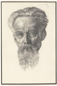 Fotoreproduzione di un ritratto di un uomo di Han van der Kop da Adriaan Bijl