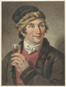 Ritratto di Adriaan de Lelie, con cappello da Adriaan de Lelie