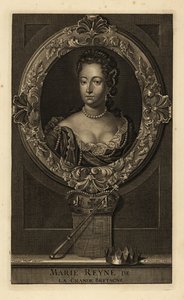 Regina Maria II di Gran Bretagna da Adriaan van der (after) Werff