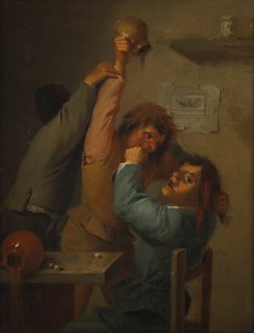 Scena di bevuta da Adriaen Brouwer