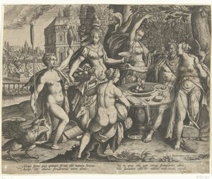 Allegoria dei cinque sensi da Adriaen Collaert