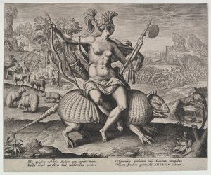 America, dalle Quattro Continenti da Adriaen Collaert