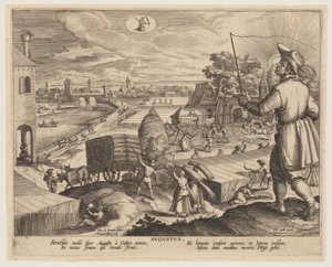 Agosto, da Dodici mesi da Adriaen Collaert