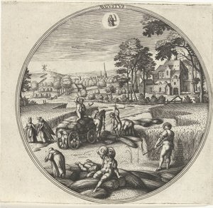 Agosto da Adriaen Collaert