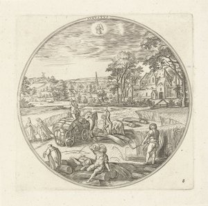 Agosto (De twaalf maanden) da Adriaen Collaert