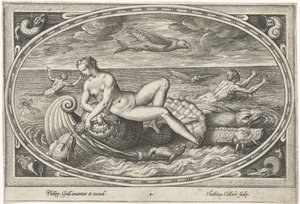 Galatea (Zeegoden) da Adriaen Collaert