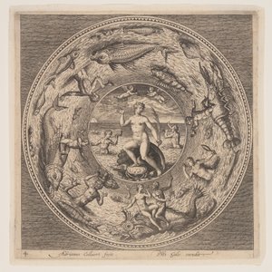 Galathea, da una serie di disegni per piatti (Fonds de Coupe) da Adriaen Collaert