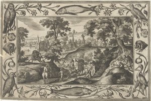 Caccia al cervo da Adriaen Collaert