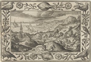 Caccia ai conigli da Adriaen Collaert