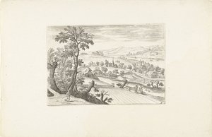 Paesaggio con un campo di grano da Adriaen Collaert