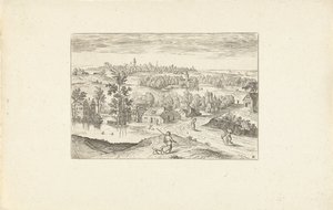 Paesaggio con uno stagno da Adriaen Collaert