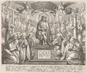 Uomo dei Dolori con le Tre Marie e gli Evangelisti da Adriaen Collaert