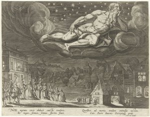 Notte (serie De vier tijden van het etmaal) da Adriaen Collaert