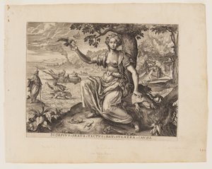 Il tatto, da I cinque sensi da Adriaen Collaert