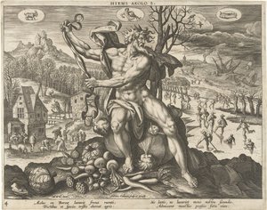 Inverno (Hiems Aeolo s.) (Le quattro stagioni) da Adriaen Collaert