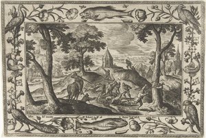 Caccia al lupo da Adriaen Collaert