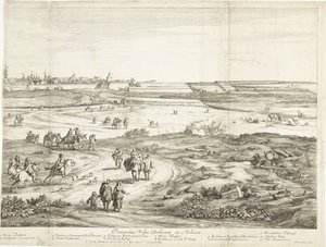Veduta di Bethune (foglio destro) da Adriaen Frans Boudewyns