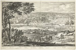 Veduta del castello di Fontainebleau (foglio sinistro)