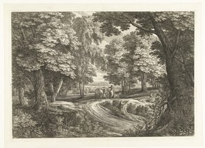 Paesaggio con carrozza da Adriaen Frans Boudewyns