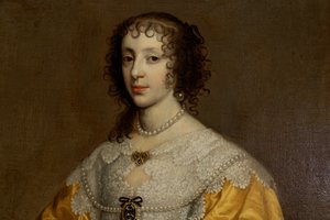 Henrietta Maria, regina di Carlo I (1609-1680) da Adriaen Hanneman