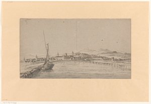 Veduta di una città nella Valle del Tevere da Adriaen Honich