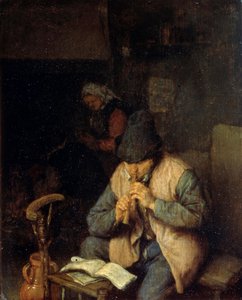 Un flautista, c1660 da Adriaen Jansz. van Ostade