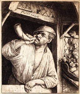 Fornaio che suona il suo corno, c.1670