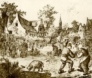 Fiera olandese da Adriaen Jansz. van Ostade