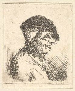 Testa di contadino da Adriaen Jansz. van Ostade