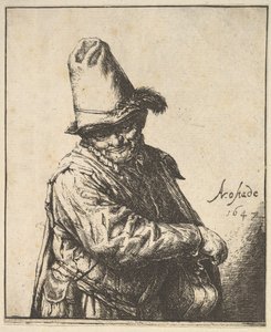Suonatore di ghironda da Adriaen Jansz. van Ostade