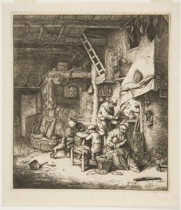 Famiglia di contadini da Adriaen Jansz. van Ostade