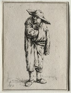 Contadino con la mano nel mantello da Adriaen Jansz. van Ostade
