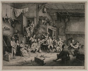 La danza nella locanda da Adriaen Jansz. van Ostade
