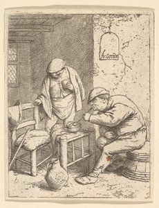Il Fumatore e il Bevitore, 1682 da Adriaen Jansz. van Ostade