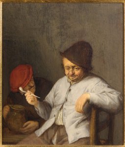 Il fumatore e il bevitore, c.1650 da Adriaen Jansz. van Ostade