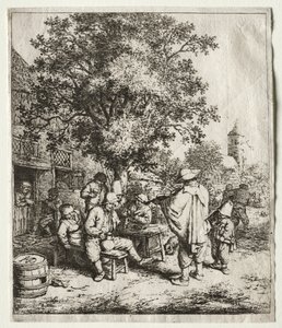 Il violinista e il ragazzo con la ghironda da Adriaen Jansz. van Ostade