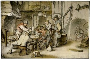 Il musicista da Adriaen Jansz. van Ostade