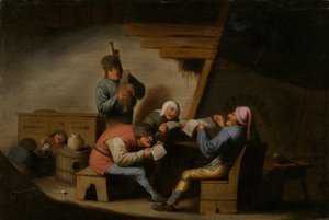 I cantanti del villaggio da Adriaen Jansz. van Ostade