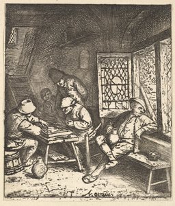 Giocatori di tric trac, 1610-85 da Adriaen Jansz. van Ostade