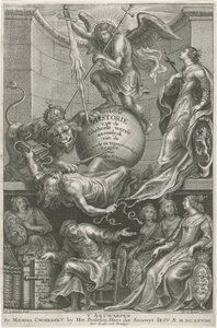 Pagina del titolo allegorica con l