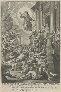 San Francesco di Paola guarisce i malati da Adriaen Lommelin
