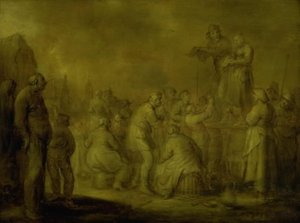 Cantanti di strada da Adriaen Pietersz. van de Venne