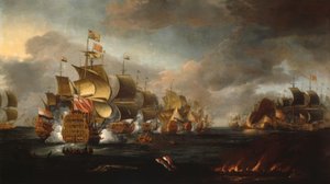 Guerre navali anglo-olandesi 1665-67 e 1672-74 da Adriaen van Diest