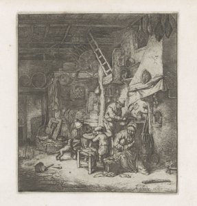 Famiglia di contadini in un interno da Adriaen van Ostade