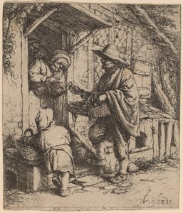Venditore di occhiali da Adriaen van Ostade