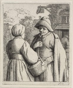 Uomo e donna che conversano da Adriaen van Ostade