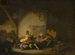 Contadini in festa da Adriaen van Ostade