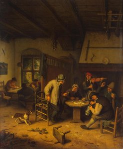 Contadini in una taverna da Adriaen van Ostade